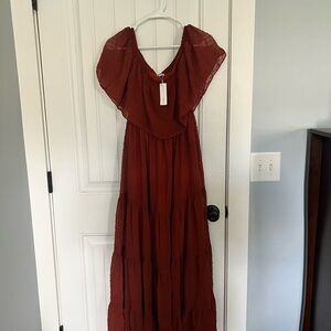 Baltic Born Deep Red Maxi Dress